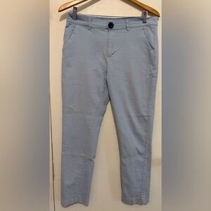 Classic Light Blue Chinos with Stretch